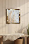 Gold Framed Decorative Mdf Wall Clock with Nature Time Theme - 4