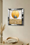 ساعة حائط ديكورية من خشب MDF بإطار فضي بتصميم غزال - 5