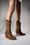 Rhifthil Women's Boots 00125001 Tan Suede - 6