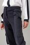 Women's Cargo Pocket Black Polyamide Blended Cotton Lycra Trousers with Elastic Waist and Elastic Legs - 7