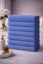 Blue Sports Towel Stain Resistant Hairdresser Barber Hotel Towel 50X90 cm 8 Pieces