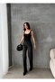 Women's Black Color Shiny Stone Special Design Jean Denim Pants - 6