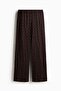 Lace-look drawstring trousers