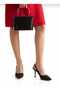 Women's Black Style Heeled Special Production Evening Dress Shoes and Bag Combination - 3