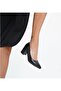 Genuine Leather Black 7 cm Heeled Classic Shoes - 6