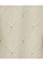 Stone Detailed Square Patterned Knitwear Tunic -Cream - 3