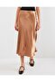 15806 Satin Skirt - M. Brown - 3