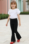 Girls Queen Crewneck Ecru Lace Detailed Blouse Spanish Leggings 23 April Suit - 3