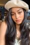 French Painter Australian Wool Felt Beret Ecru - 3