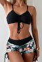 Drawstring Adjustable Printed Bikini Set - 6
