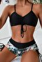 Drawstring Adjustable Printed Bikini Set - 4