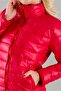 Women's Mock Neck Flato Pocket Waterproof Silicone Fiber Inflatable Mock Neck Mont Red - 7