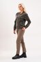 Women's patterned Stretch Fabric cotton velvet fabric, double pocket, Ribbed Knit pilot jacket with camouflage print - 3