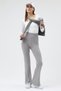 Gray Wide Leg High Waist Elastic Women's Sweatpants 30005