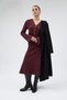 Plum Pocket Buttoned Cardigan and Long Skirt Set 3109A - 6