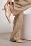 Carmen Nude Colored Patent Leather Low Heeled Shoes - 2