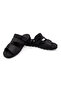 Men's Genuine Leather Casual Black Sandals - 5
