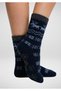 3-Piece Women's Socks with Anti-Slip Soles, Winter Home Socks with Full Towel Inside, Snow and Christmas Patterned Yoga Pilates Dance Socks - 4