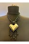 Black Tassel Stone Authentic Women's Necklace 18 cm - 4