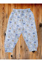 Children's Patterned Long Sleeve Pajama Set with Snap Buttons on the Shoulders - 4