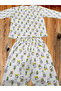 Children's Patterned Long Sleeve Pajama Set with Snap Buttons on the Shoulders - 3