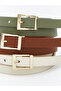Two Mt Shop Quality Lcw Accessories Khaki Plain Women's Belt - 5