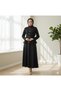 Gold Button Scuba Skirt Jacket Premium Set