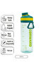 750 ml Sports Water Bottle – Water Bottle with Locking Lid, Spout, and Strap (Green) – Forward St6623