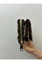 Black Cream Leopard Patterned Women's Leather Wallet Handbag with Gold Detail - 5