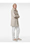 Detachable Faux Fur Collar Cashmere Coat Double-Breasted Long Sleeve with Pockets - 2