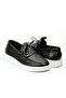 Firenze Genuine Leather Handmade Black Loafer Shoes - 3