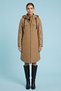 Hooded Beige Puffer Jacket