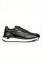 Pietro Black Genuine Leather Handmade Black Sneakers Shoes - 2