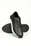 Pietro Black Genuine Leather Handmade Black Sneakers Shoes - 6