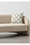 Buldan İşi Linear Patterned Punch Detailed Throw Pillow Cover 42X42 cm - 6