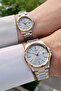 Gold Silver Color Lover Couple Two Wristwatches - 5