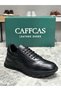 Genuine Leather Black Handmade Casual Sports Men's Shoes 1458-51