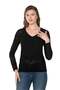8532 Lace V-Neck Long Sleeve Women's Bodysuit - 4