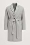 Carlo Oversize Cashmere Fabric Winter Men's Coat with Fileto Pockets - Gray