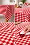 Checkered Tablecloth, Table Cloth, Picnic Cover, Duck Fabric, Water and Stain Repellent, Bohemian Style