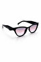 Tascono Unisex Black Lilac Gradient Glass Sunglasses - 5