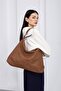 Polly Braided Casual Shoulder Bag Brown