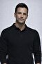 Men's Winter Comfortable Polo Neck Black Sweater - 2