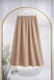 Women's Elastic Waist Soft Textured Dabıl Fabric Flared Skirt