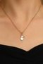 Christmas Necklace Snowman Charm Dangle Necklace