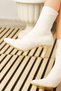 Daily Women's Beige Boots High Thin Heels Knitwear Flexible Pointed Toe Serrated Sole Comfortable Bootie 170 - 2