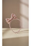 Girl's 2-Piece Pink Sequin Matte Satin Bow Crown Buckle - 3