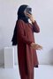 طقم حجاب ميرسيريزد ميرا - بني - 4