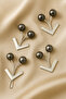 12Pcs Shawl Scarf Clip-Beaded Shawl Clip – Non-Slip Holder - 2