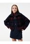 Mock Neck Plaid Cardigan with Zipper - 2